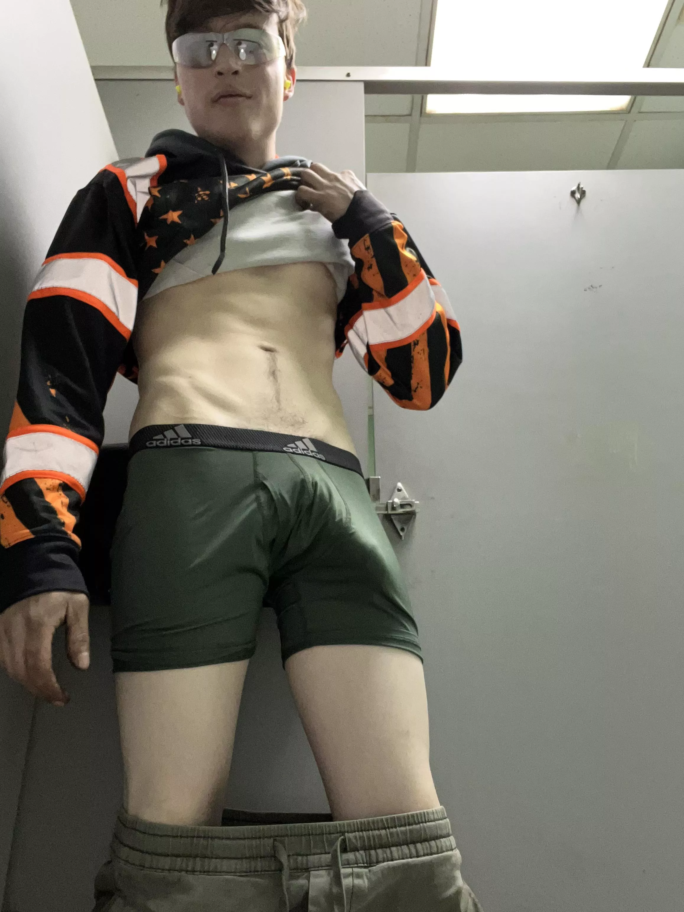 Dropped pants at work. You don’t mind do you?