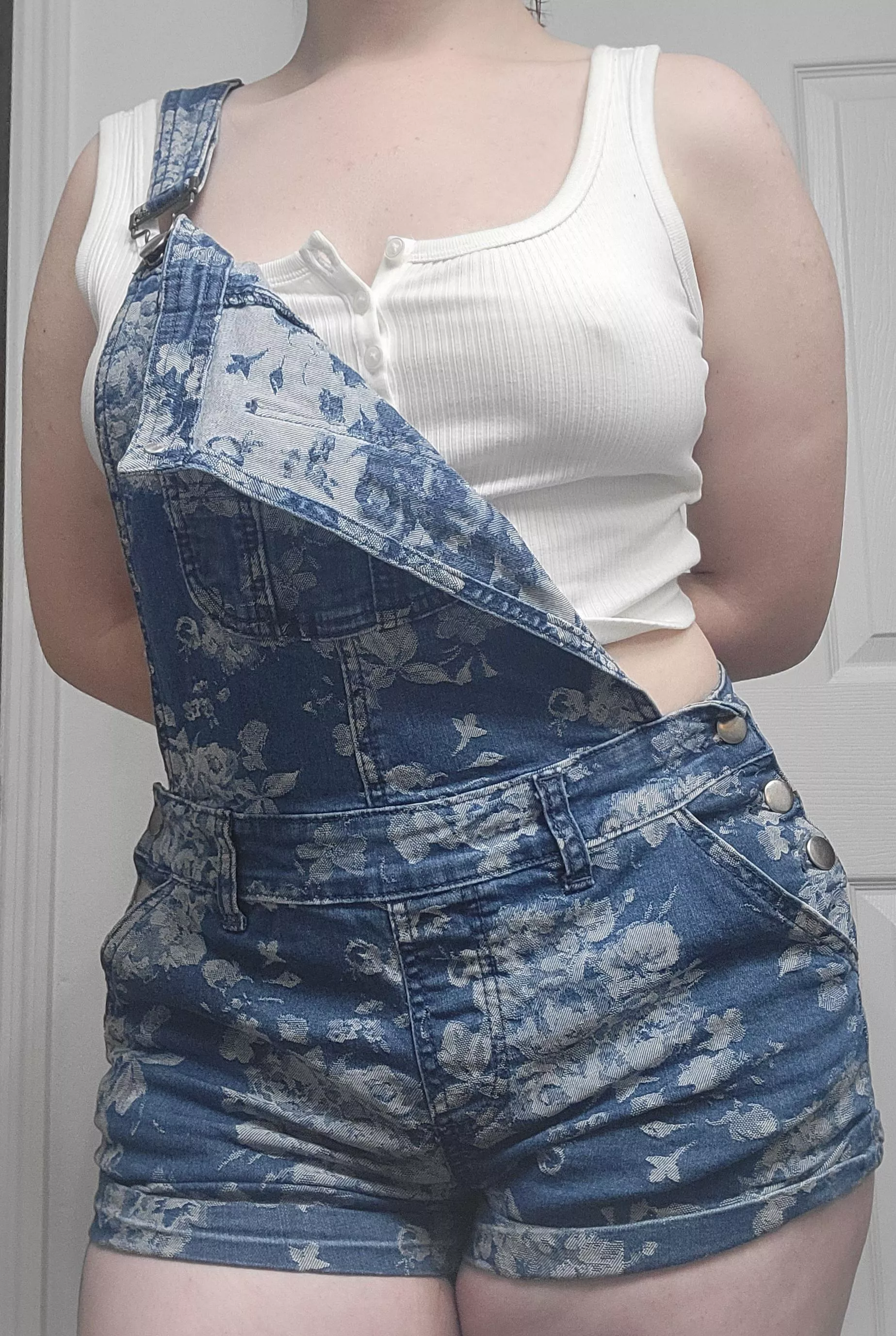 First pair of overalls, they don't look half bad