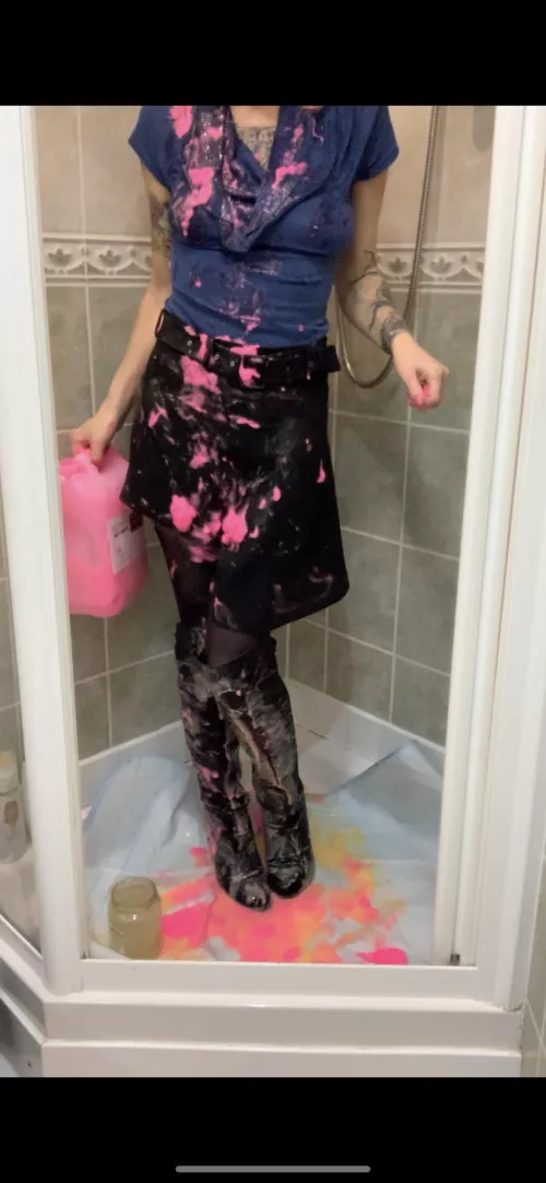 Gunged & work clothes trashed!