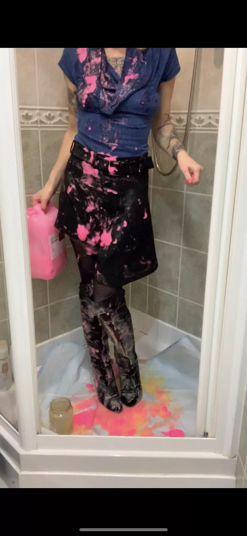 Gunged & work clothes trashed!