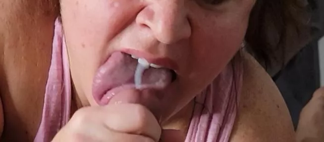 I love it when she is thirsty before bed.