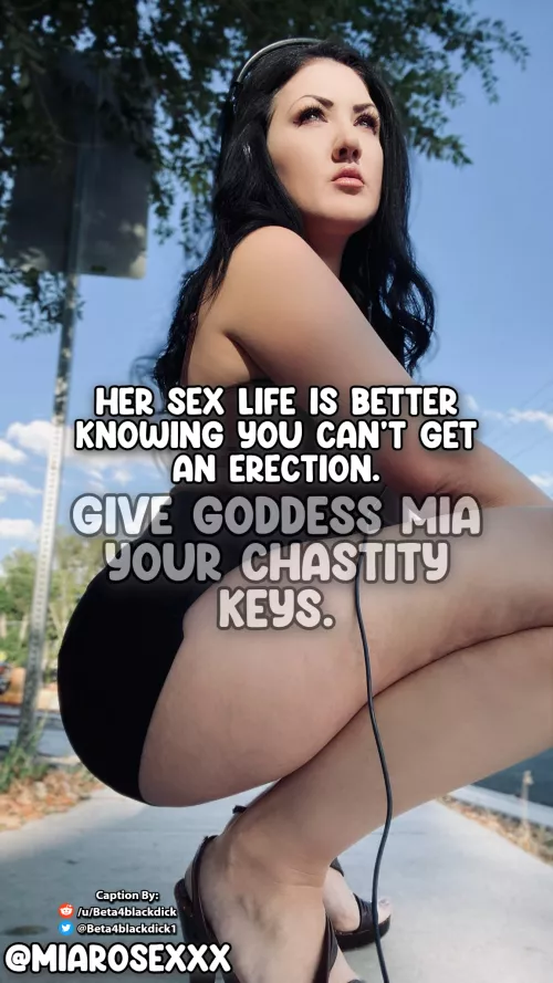 Knowing you can't get hard, gets her wet!