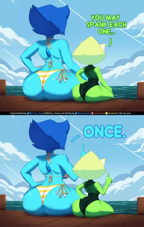 lapis and peridot