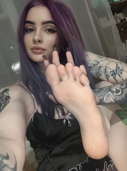 Let’s adore my feet together