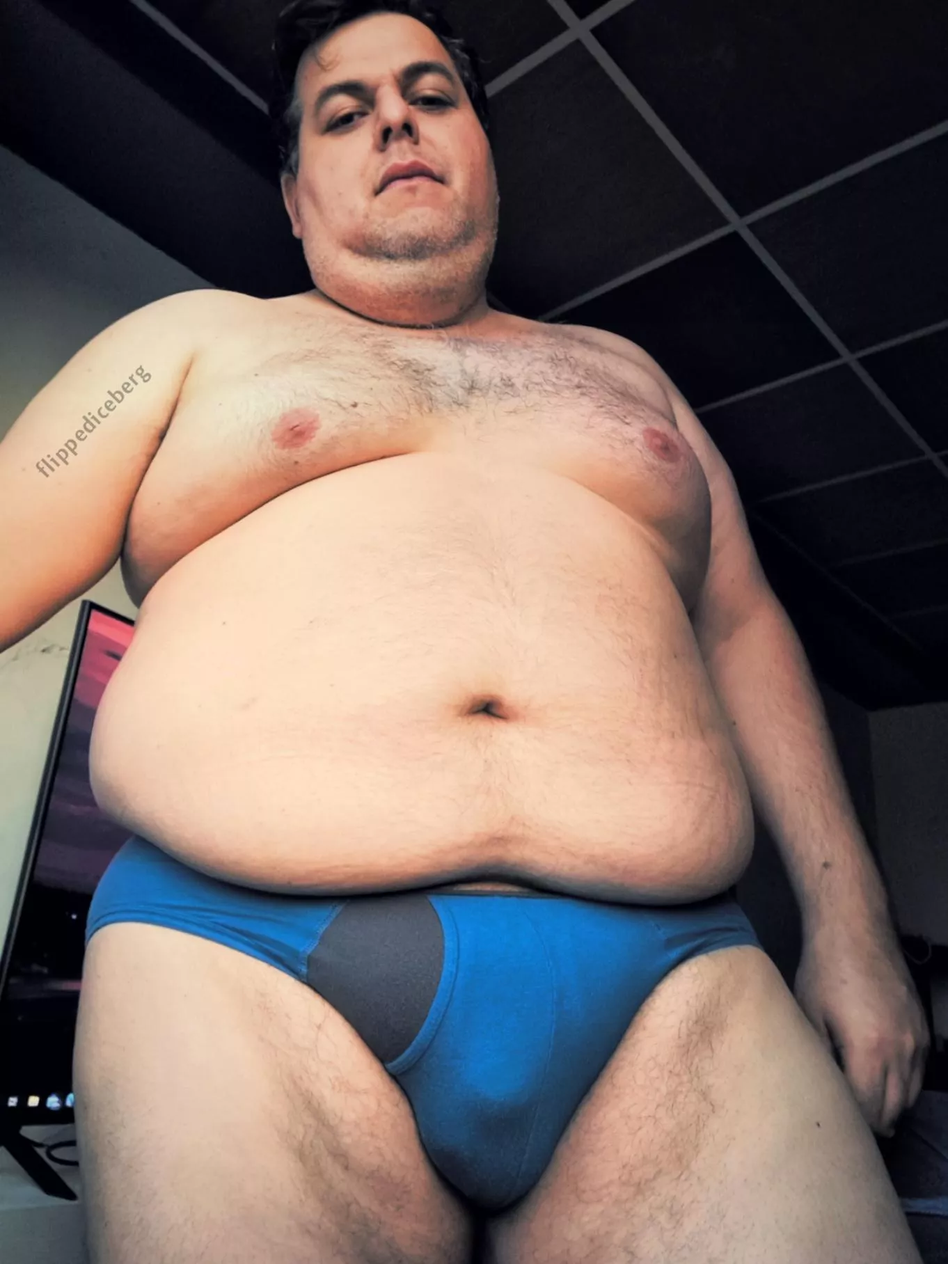 Looking good in my blue briefs. Don't you agree?