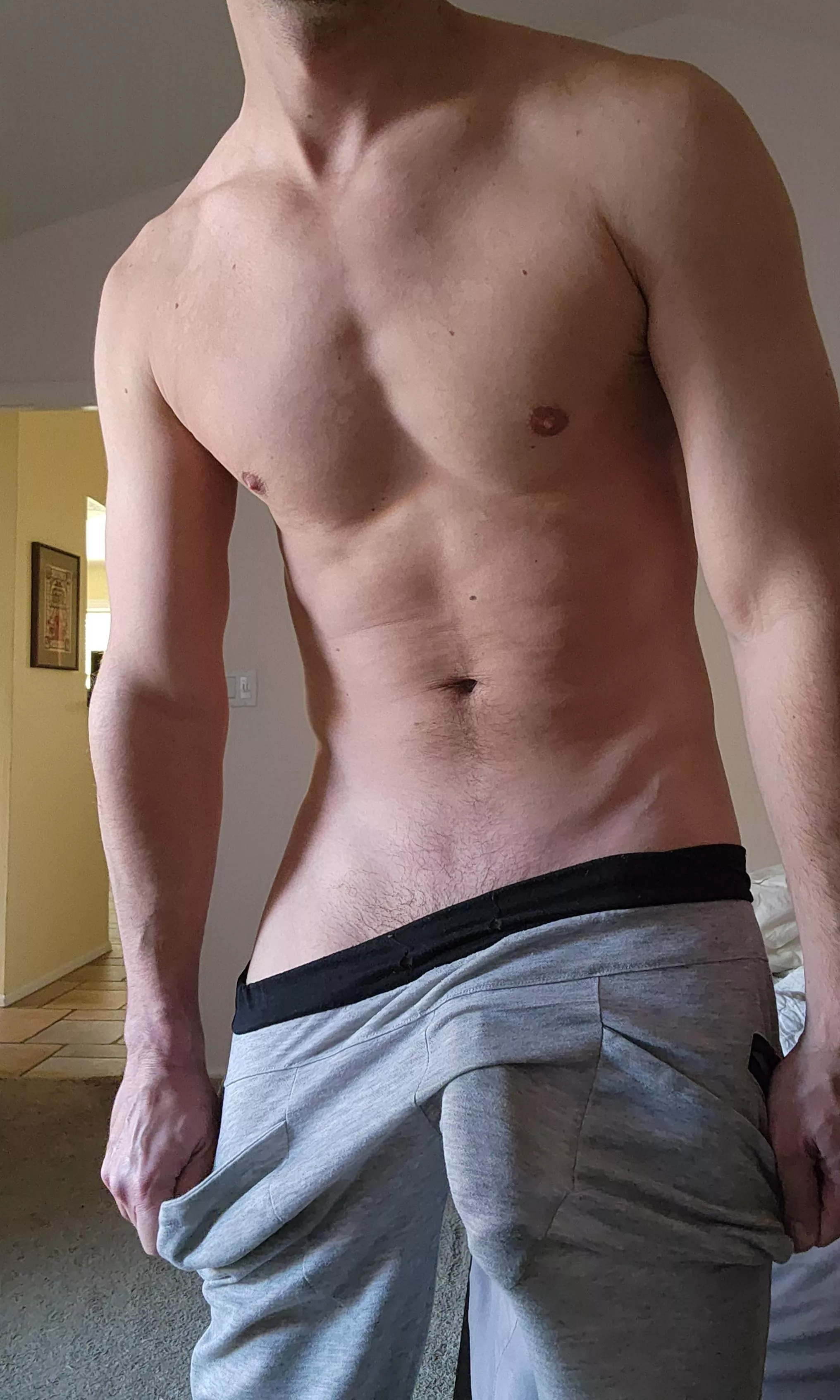 My gray sweatpants gets a lot looks