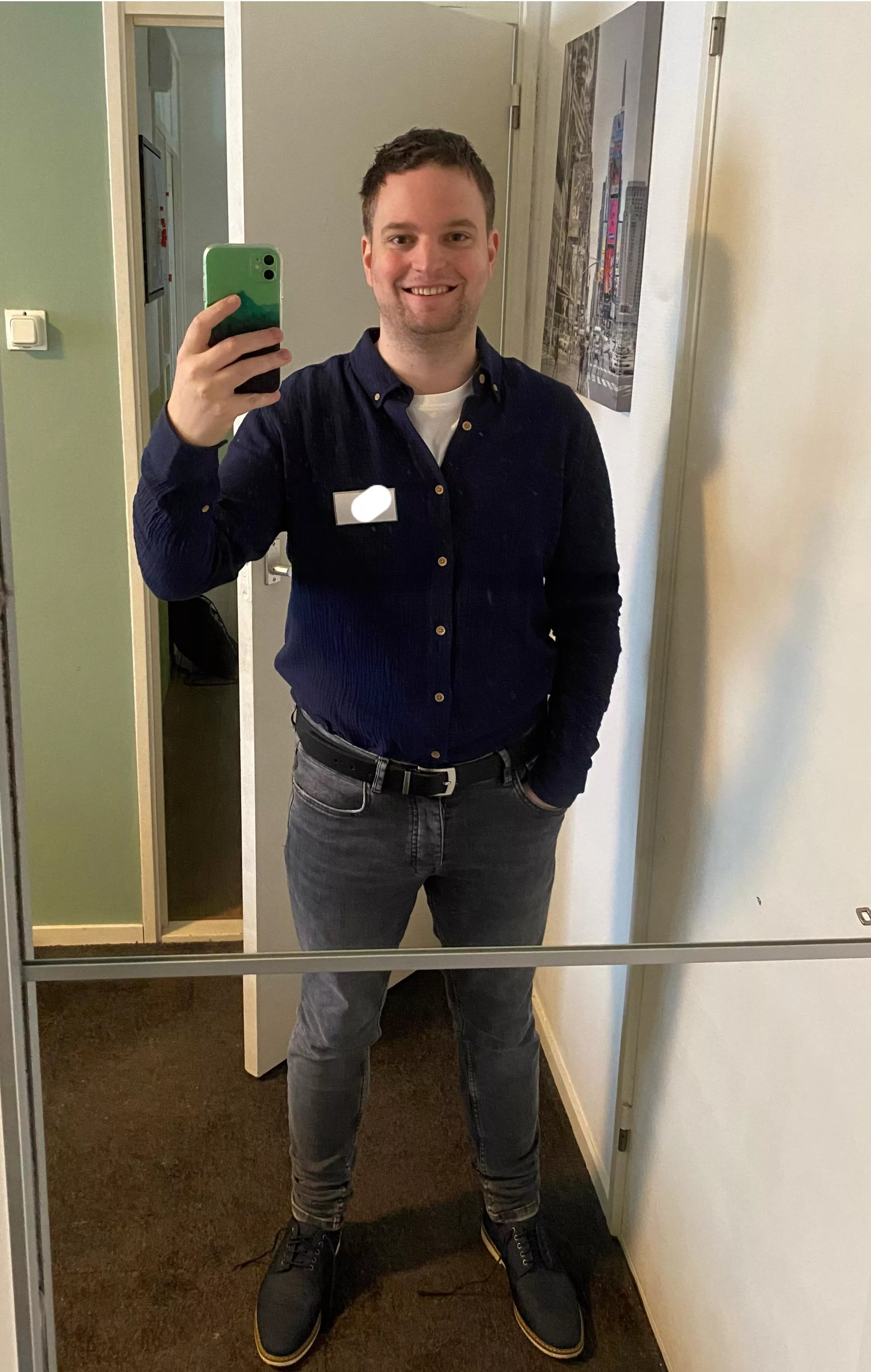 My outfit for the open house we had at work last weekend 😊 irl the shoes were the same color as the shirt 😉