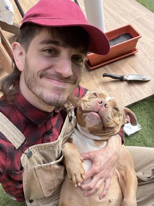 She was jealous about my plants and wanted some attention