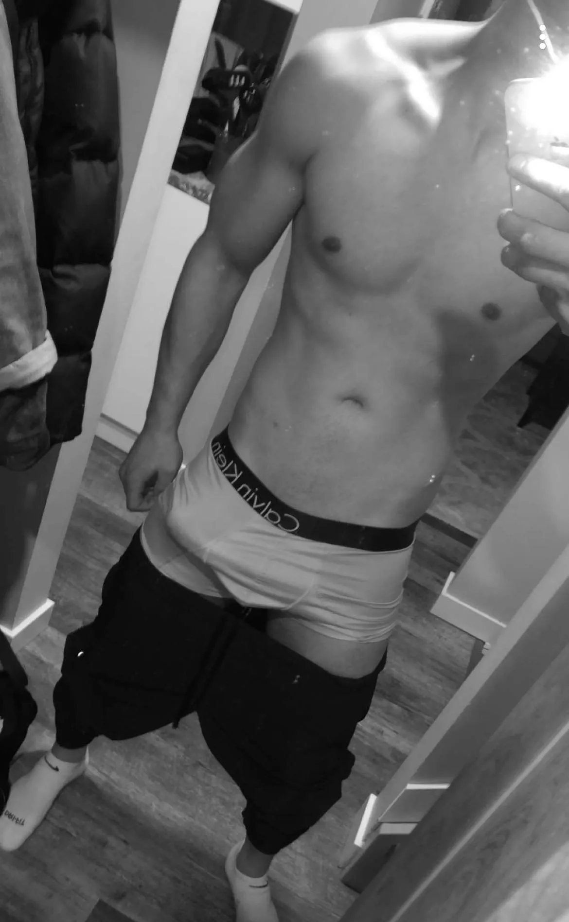 Skinny white boy with average dick, rock hard tho