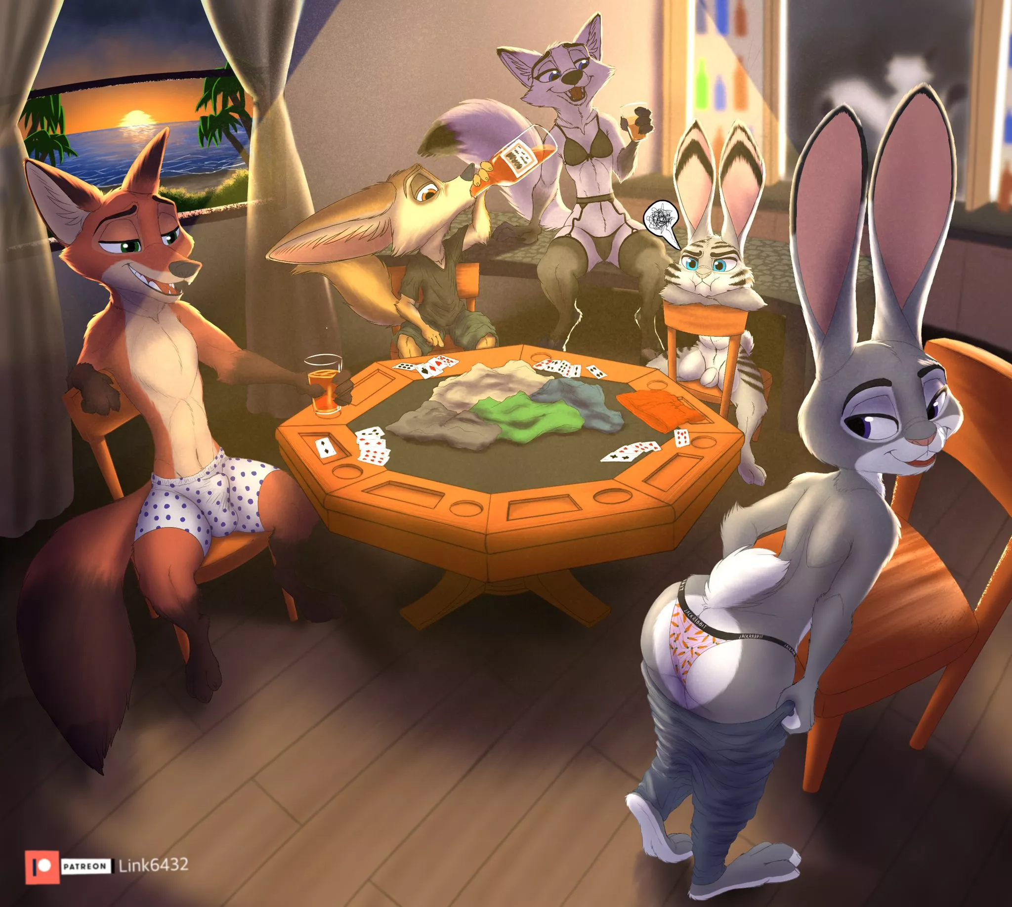 Strip poker is fun for everyone (Link6432)