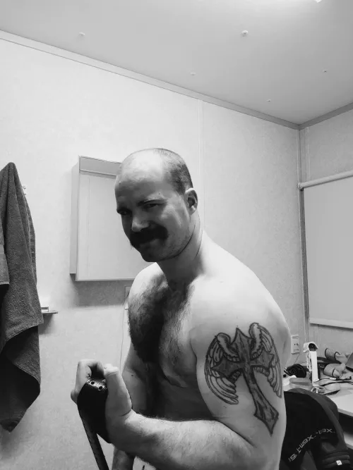 The belt is off, now bend over