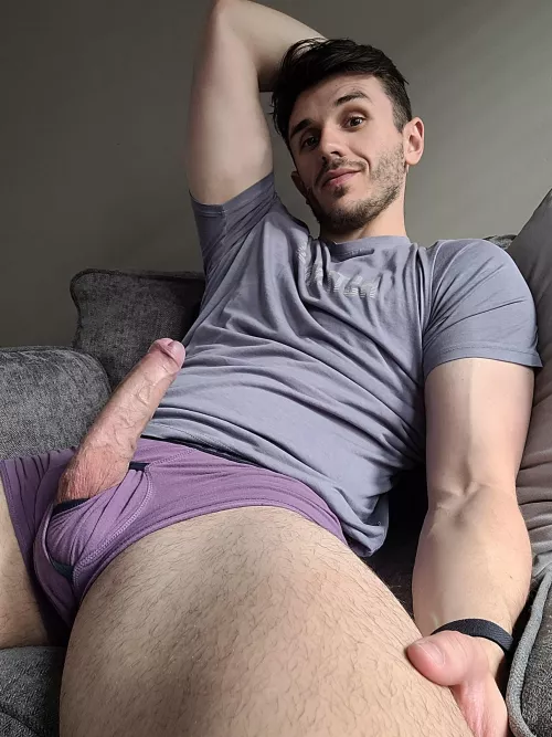 The only appropriate way to sit watching a movie.