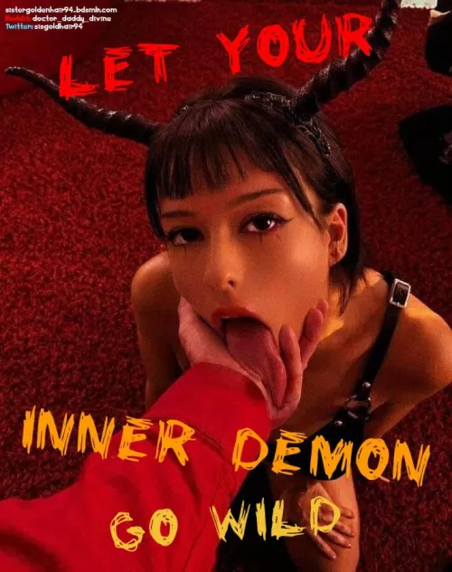 the slutty devil inside you deserves to have fun 😈