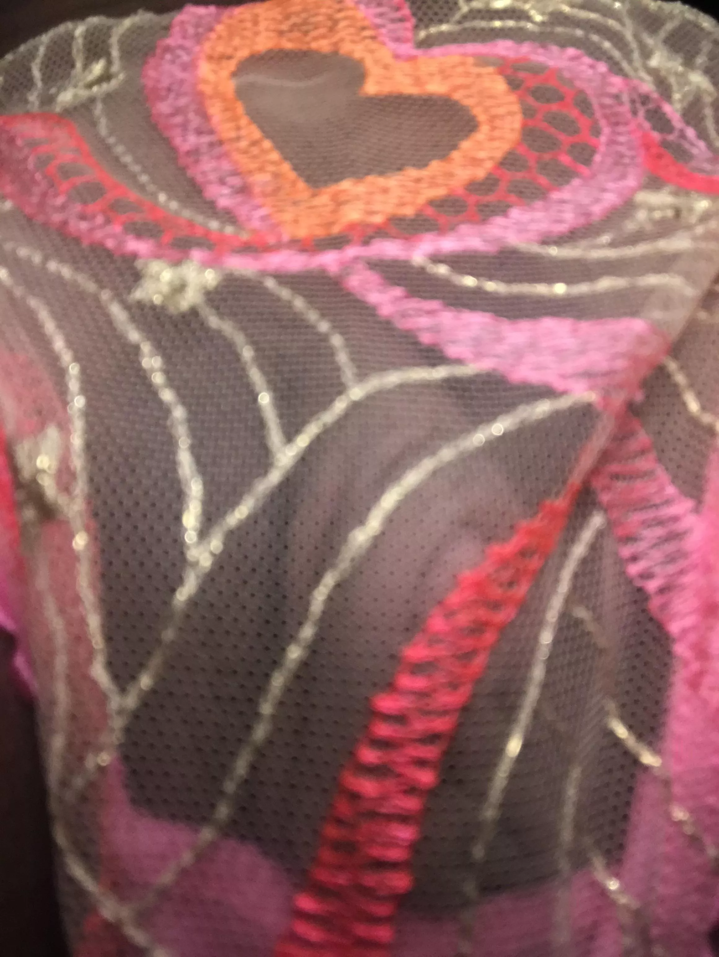 Trying to peek her head out.