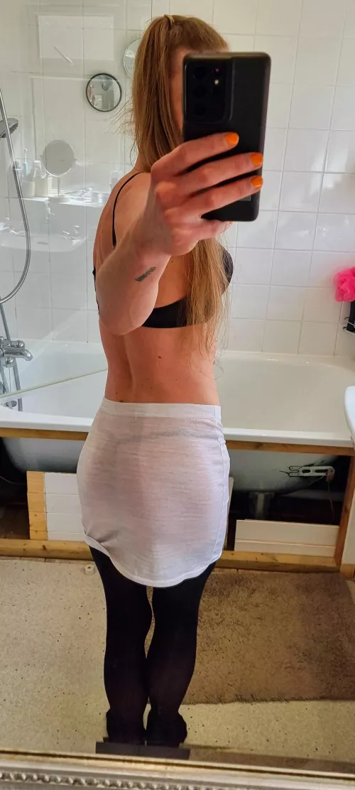 You can see my undies through my skirt 😳