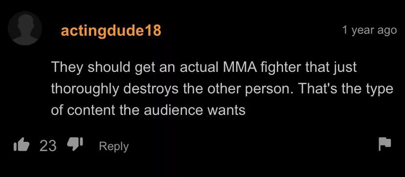 Actual MMA fighter