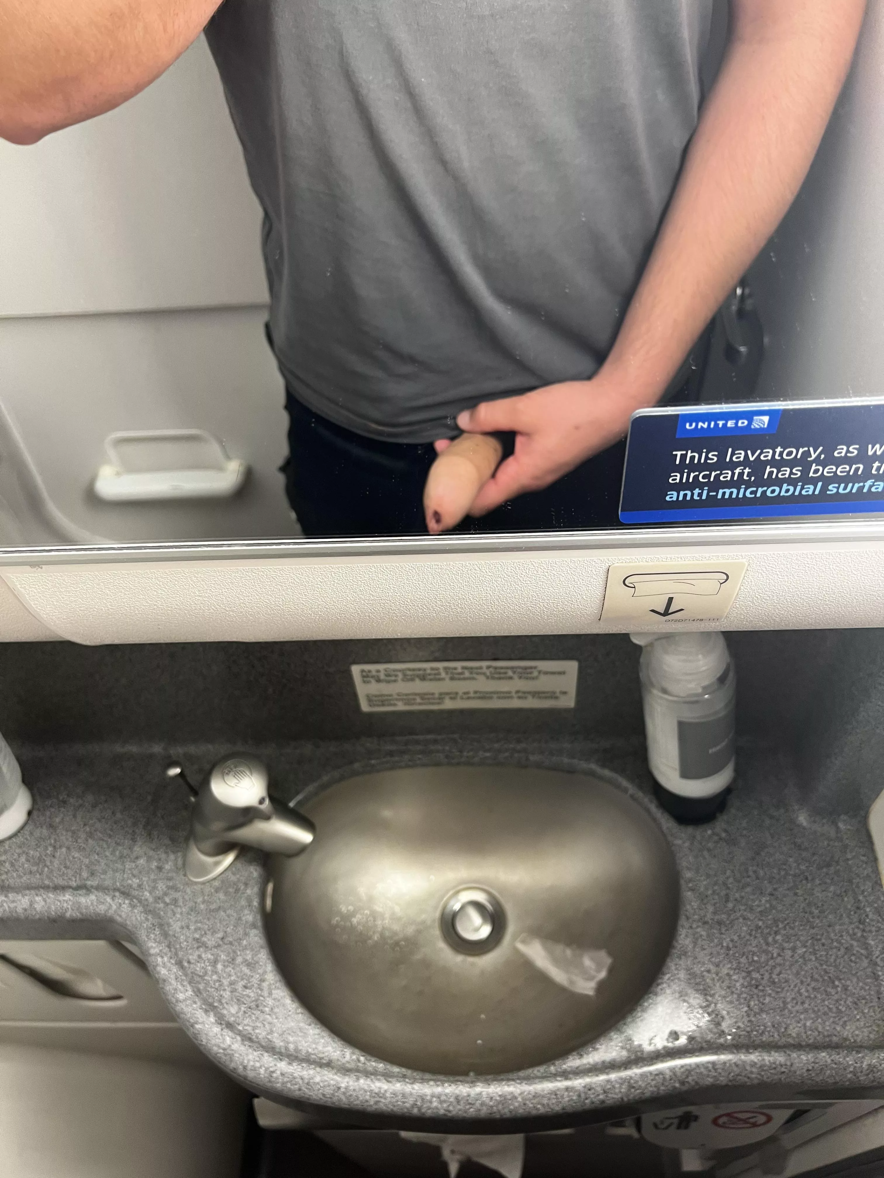 Airplane bathroom
