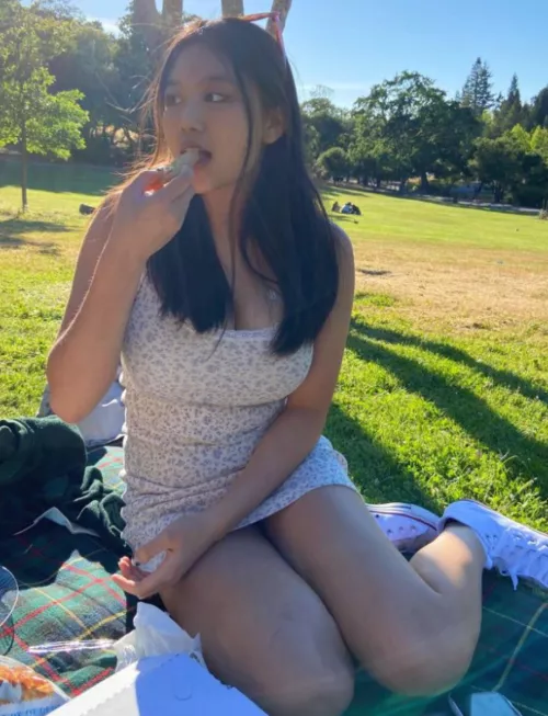 Getting her mouth ready for you