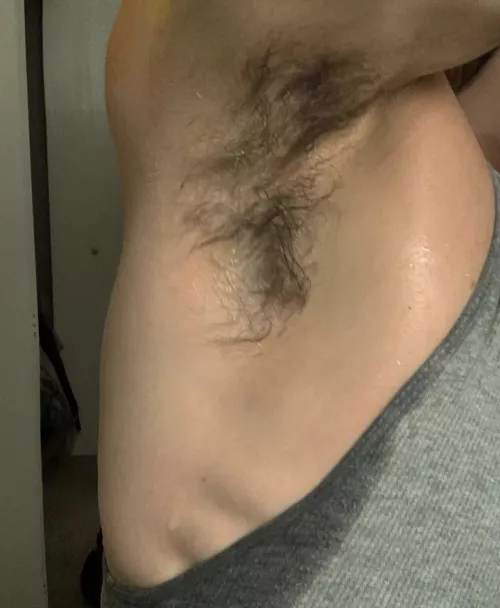 I know it’s sweaty. Would you dare lick it?