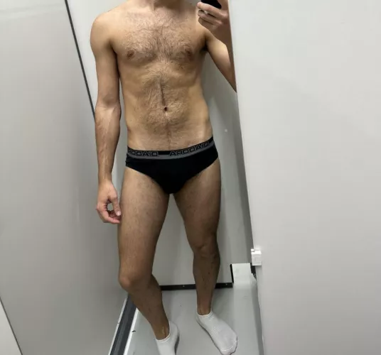 In the changing room at a sports center.