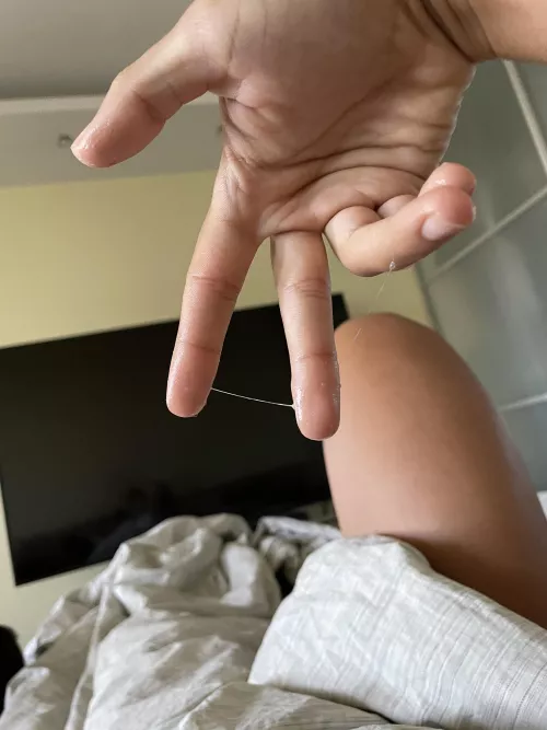 Look how wet I am between these legs