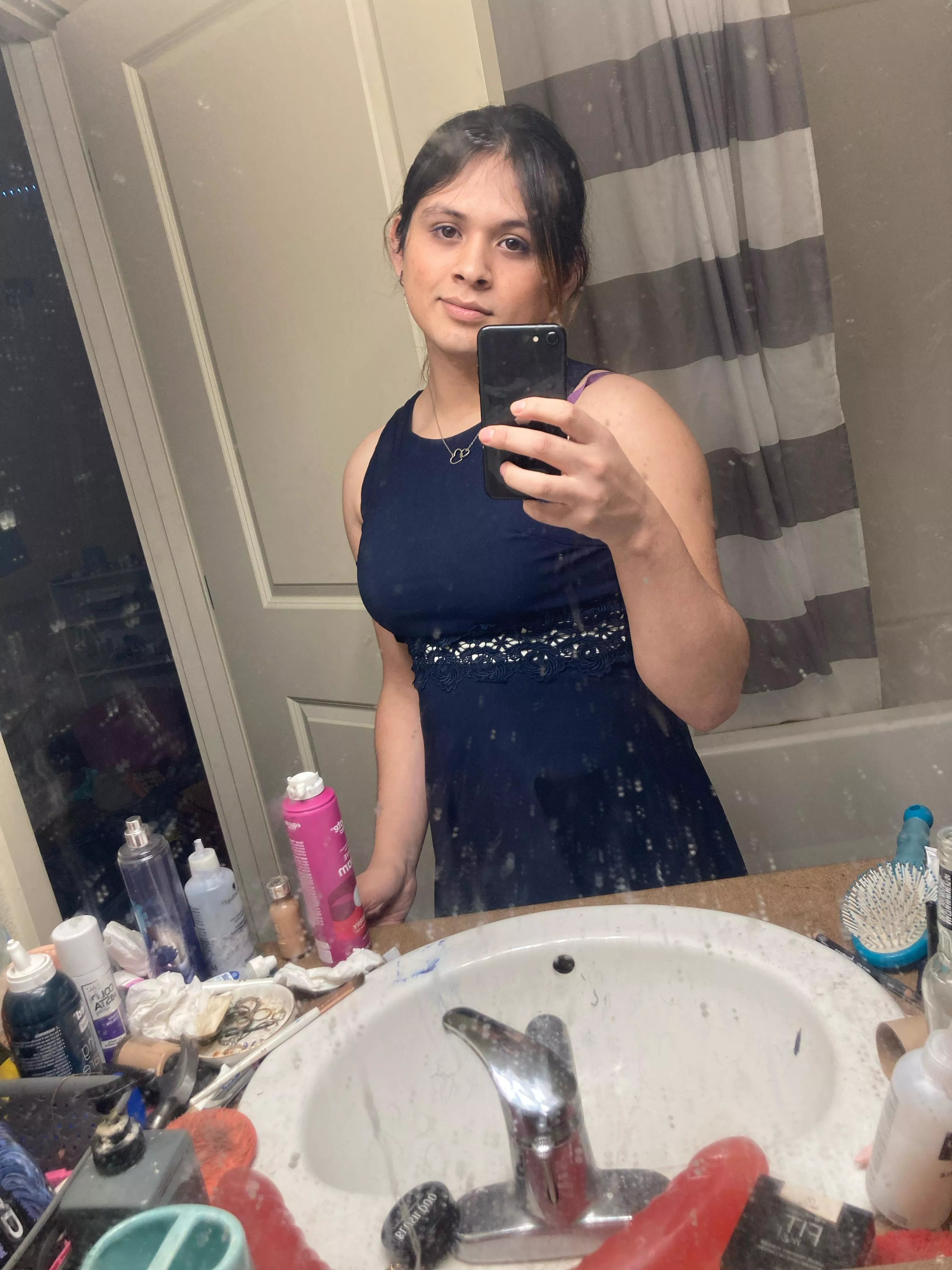 My first photo to Reddit of me dressed passing enough for euphoria