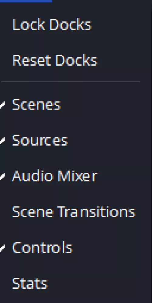 So my obs chat dock and activity feed just dissapeared?