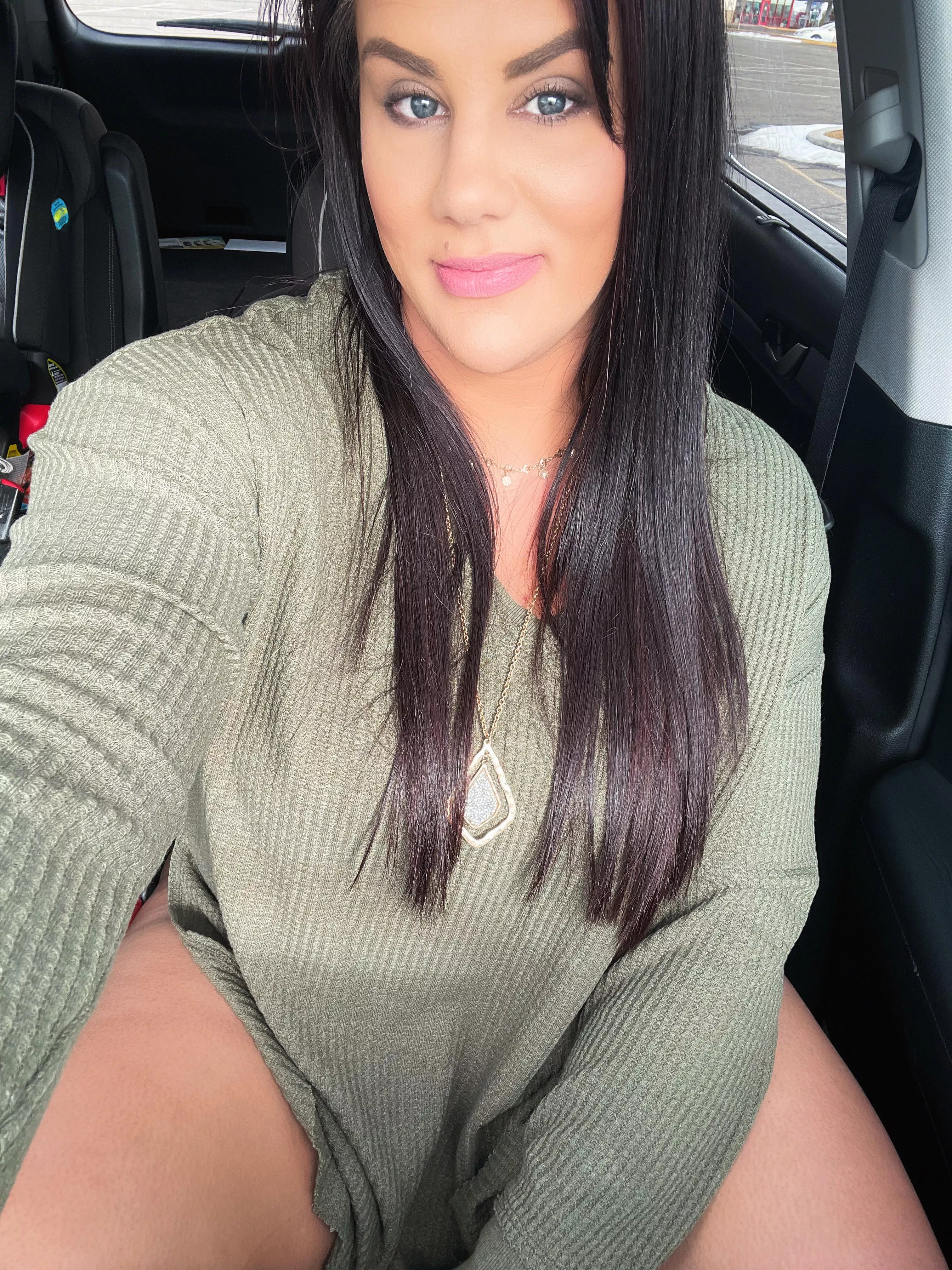 Taking my pants off in the parking lot for a little fun;)