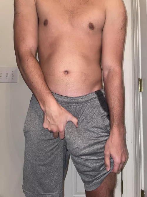 These shorts hide it pretty well don’t you think?