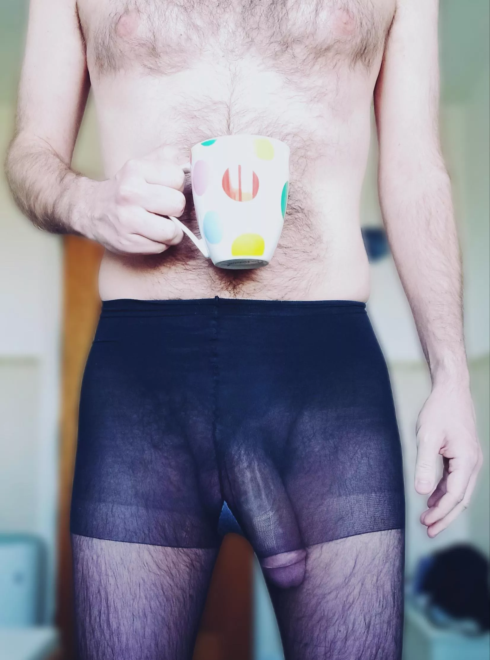 Tights Thursday? Feeling a little over exposed. ☕🩲
