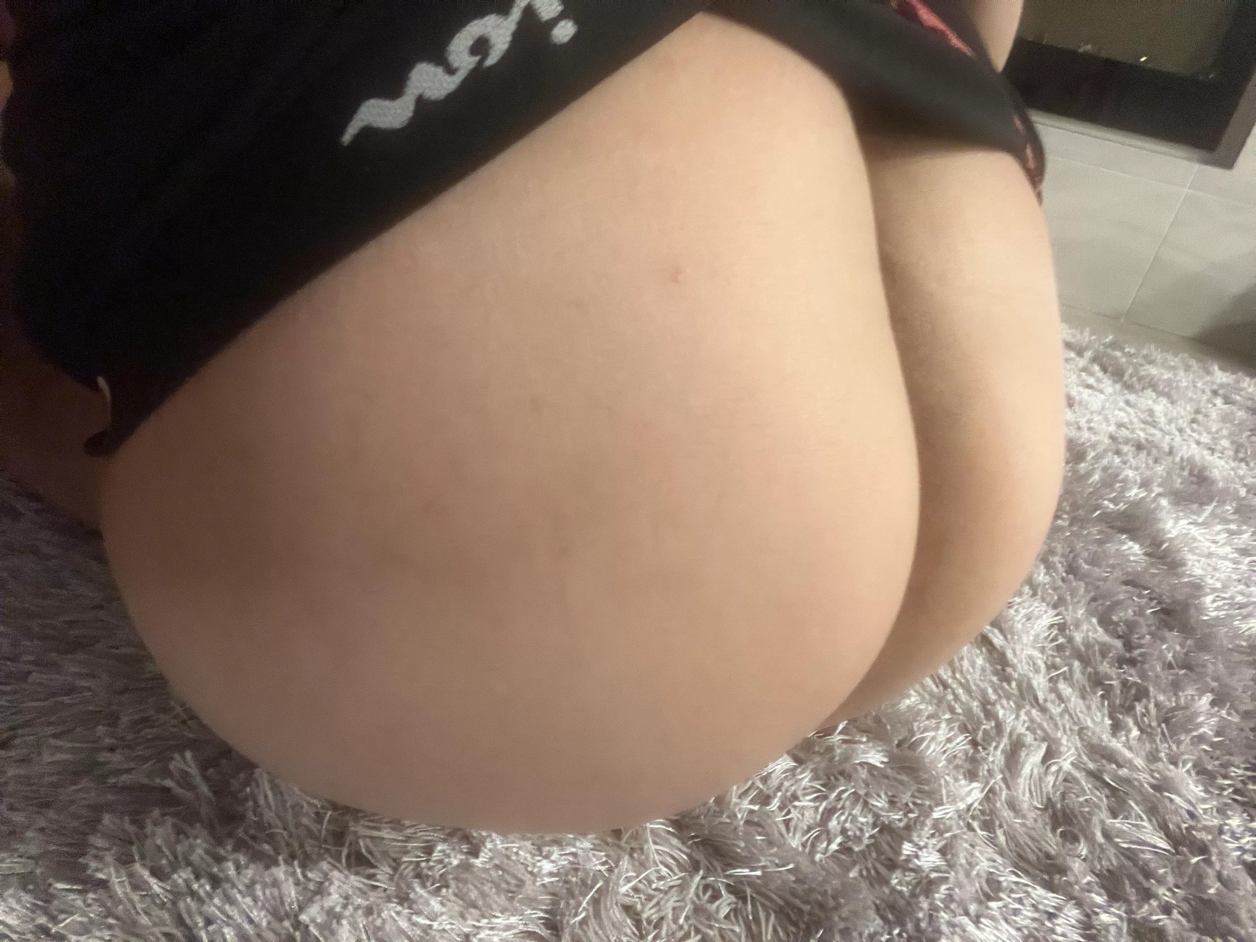 Trying out the orgy carpet