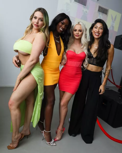 A foursome of pornstars