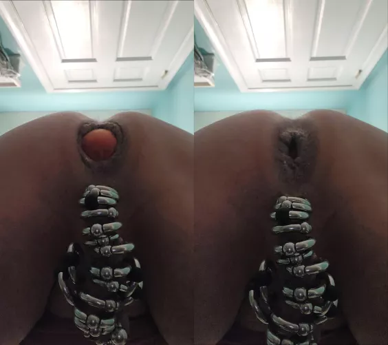 An apple a day...keeps my asshole gaped