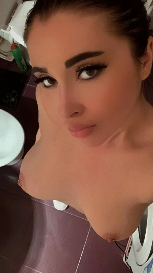 Can i jerk you off with these piercing boobs