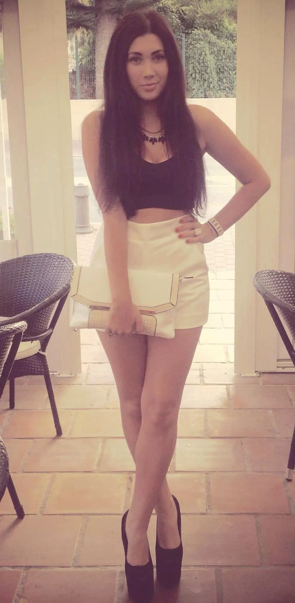 Chav Slut In Huge Heels