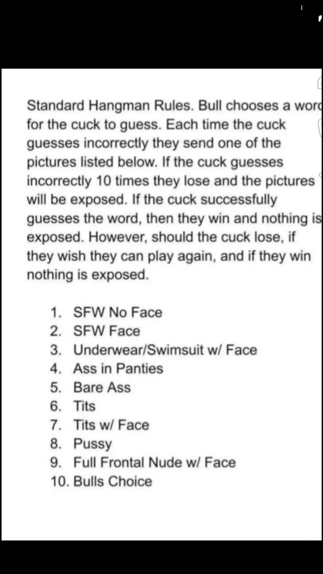 Dm me cucks for a little game.