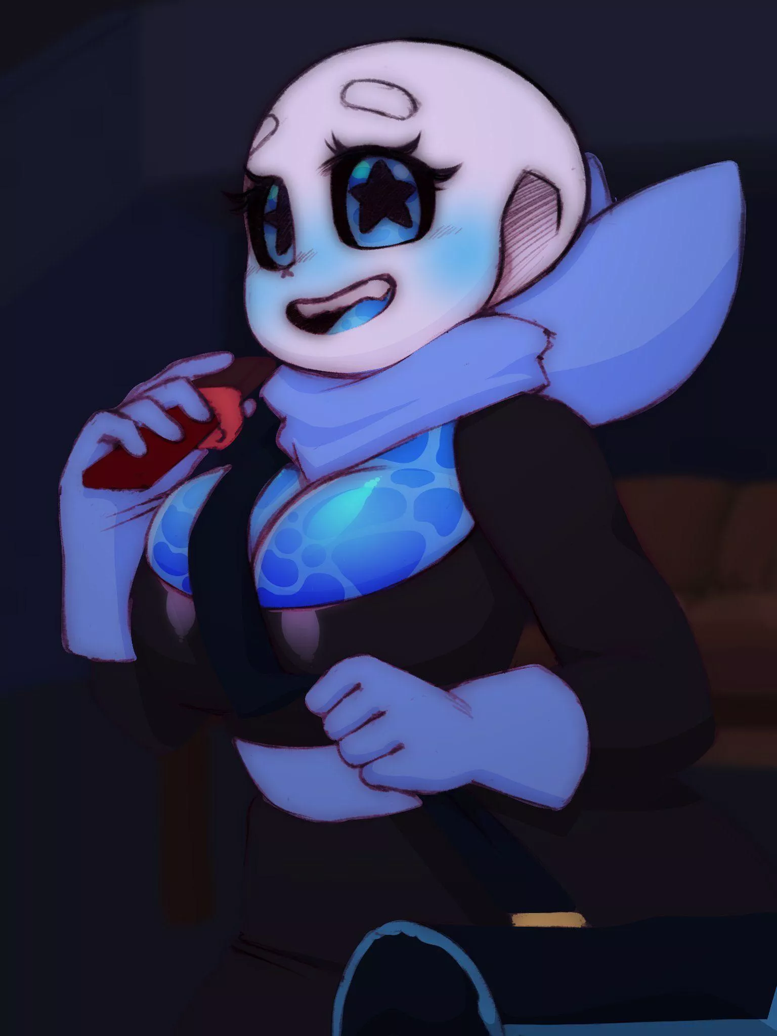 Does anyone Know The Artist of This? [Female Underswap Sans]
