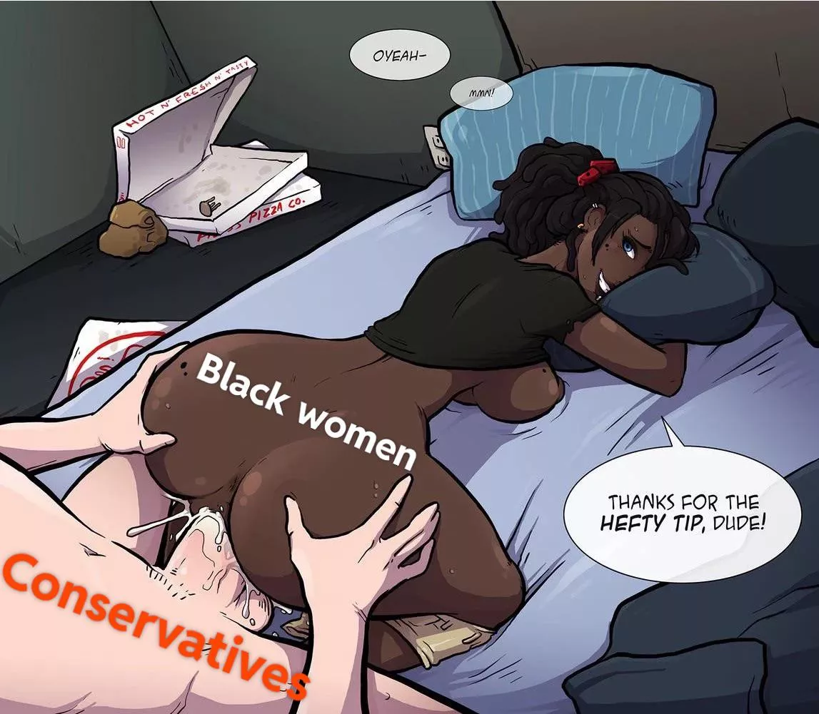 Don’t forget to worship white men during Black History Month ladies 🥰🇺🇸