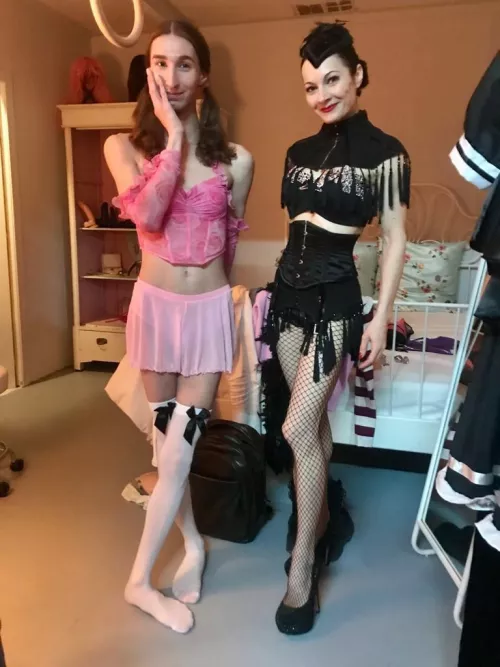 During the filming of my sissifiaction 😍