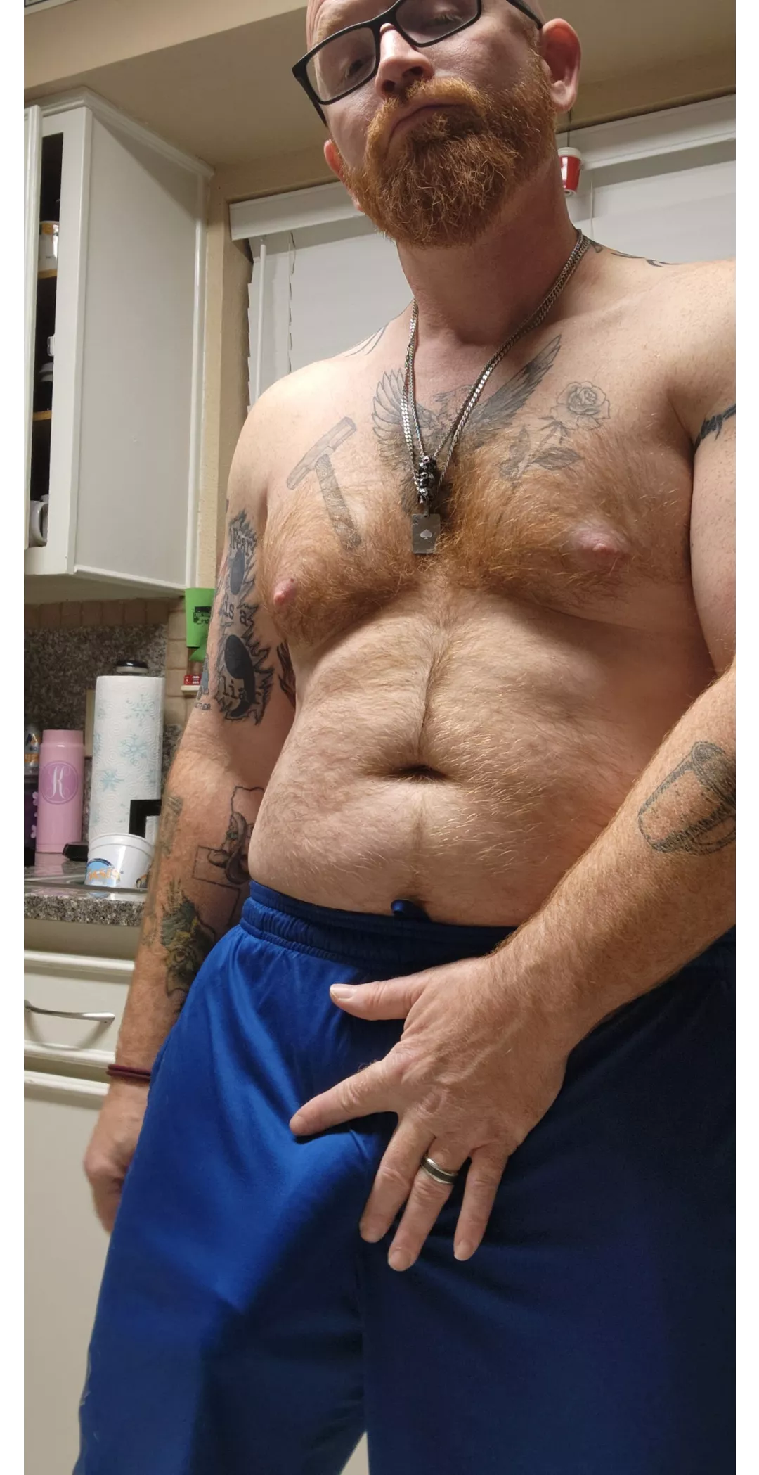 Freeballin in gym shorts