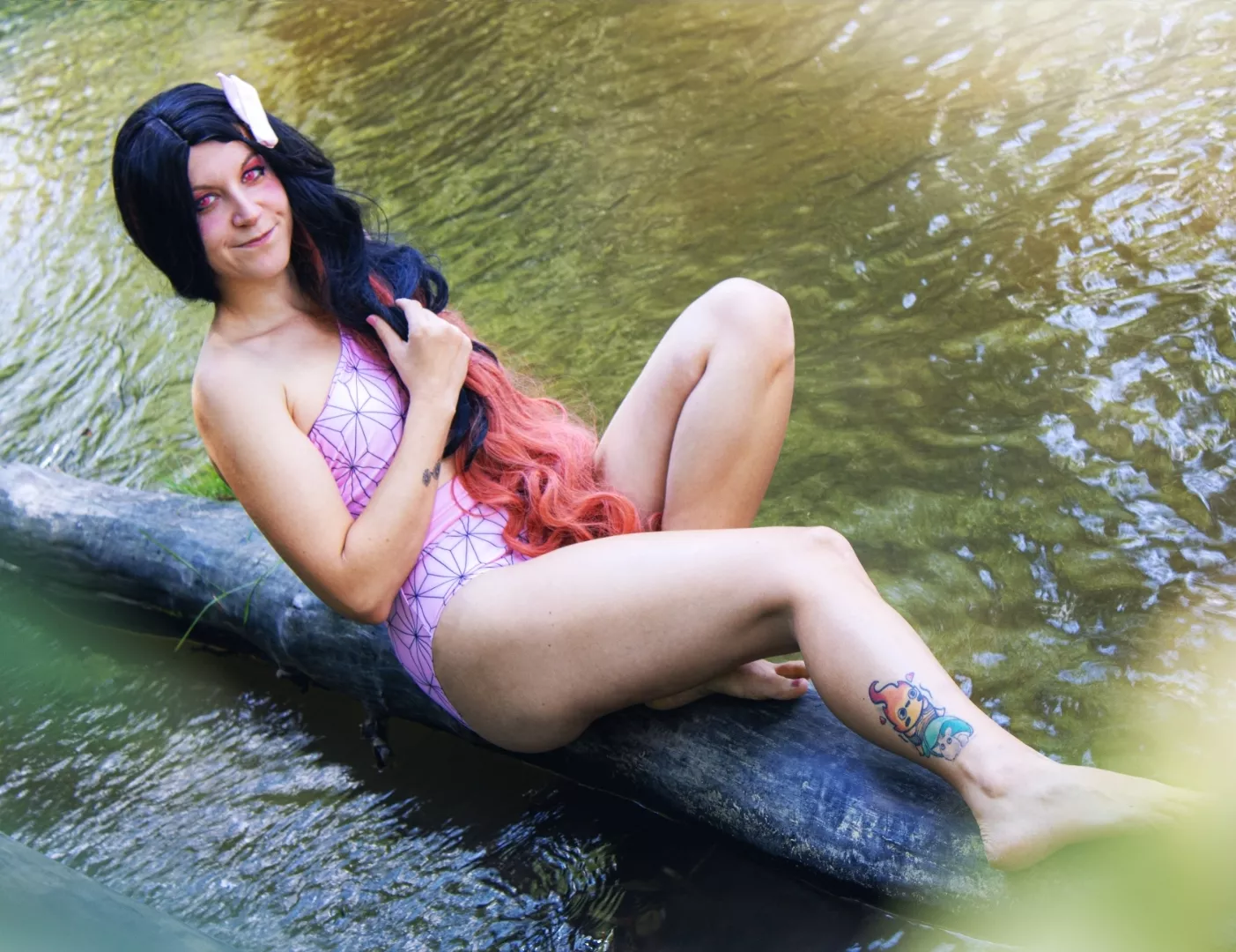 Have some Summer Nezuko to warm you (Cosplay by me)