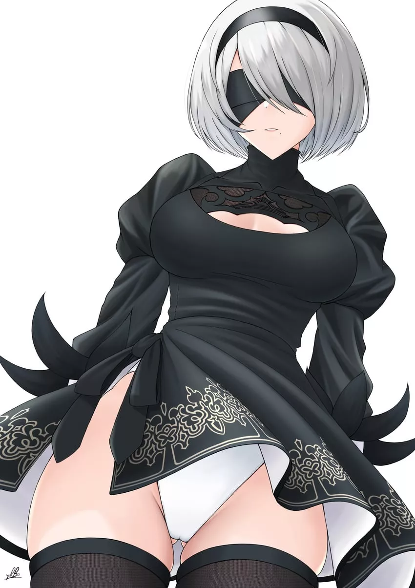 Just a bit of 2B's thighs (oryou gunsou)