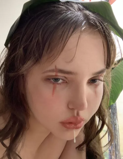 lipstick melting with my drool ♨️ [oc]