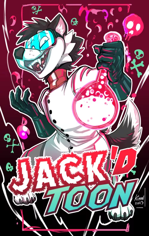 Mad scientist badge (art by me)