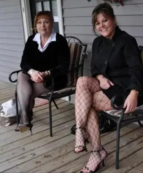 Matures in hose & heels