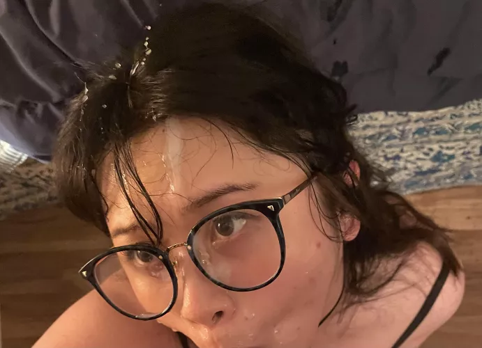 my eyeglasses AKA cum goggles