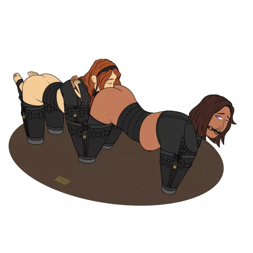 [OC] Going for a leather-clad walk (Commission)