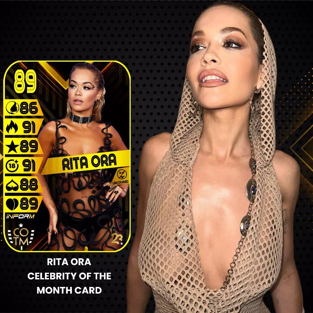 ⭐️ Rita Ora Celebrity Of The Month Card !