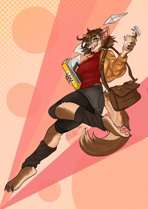 Sam, the rookie journalist! (OC, art by me)