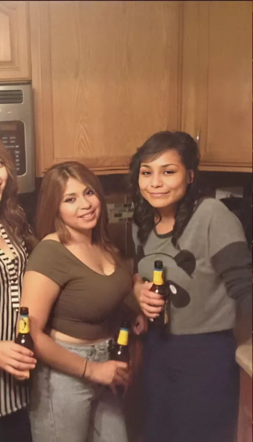 She was staring at them all night too